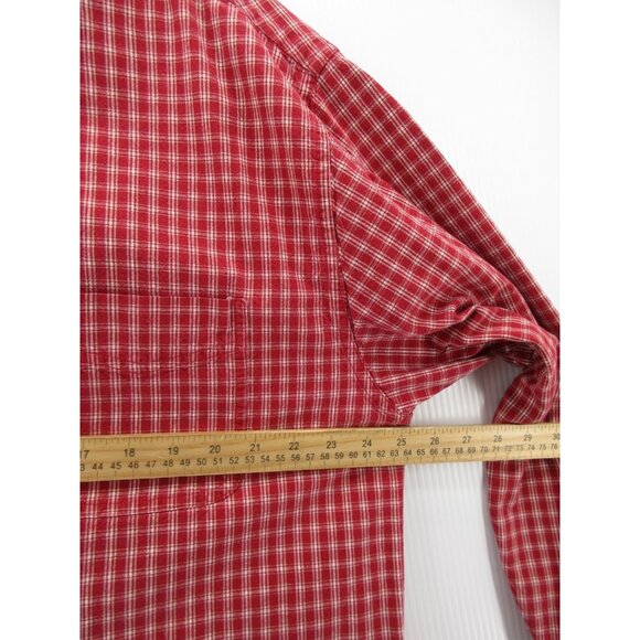 VINTAGE Structure Shirt XL Button Down Oxford Plaid Pocket Twill 90s Y2K - Picture 6 of 10